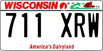 WI license plate 711XRW