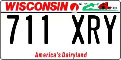 WI license plate 711XRY