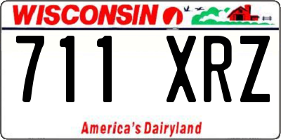 WI license plate 711XRZ