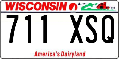 WI license plate 711XSQ