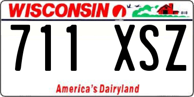 WI license plate 711XSZ