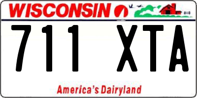 WI license plate 711XTA