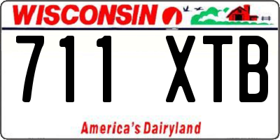 WI license plate 711XTB