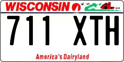 WI license plate 711XTH