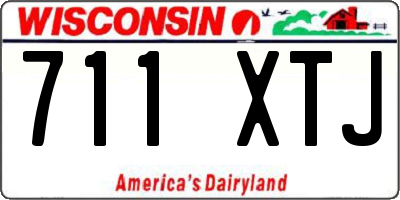 WI license plate 711XTJ