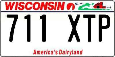 WI license plate 711XTP