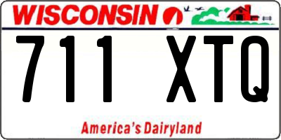 WI license plate 711XTQ