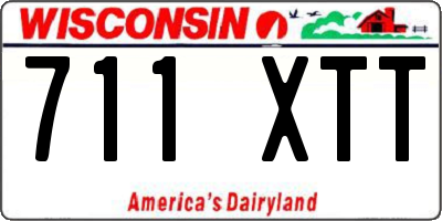 WI license plate 711XTT
