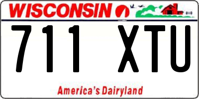 WI license plate 711XTU