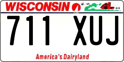 WI license plate 711XUJ