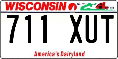 WI license plate 711XUT