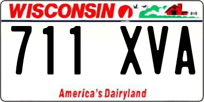 WI license plate 711XVA