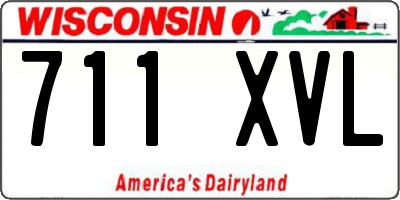 WI license plate 711XVL