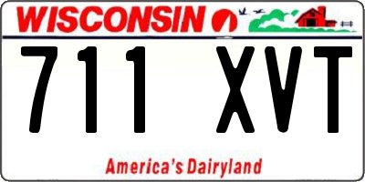 WI license plate 711XVT
