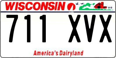 WI license plate 711XVX