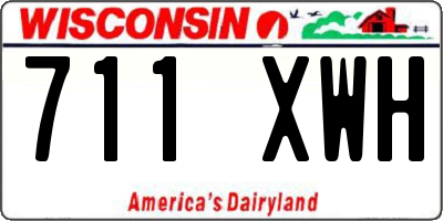 WI license plate 711XWH