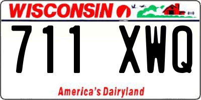 WI license plate 711XWQ