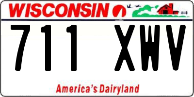 WI license plate 711XWV