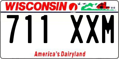 WI license plate 711XXM