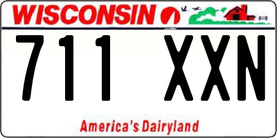 WI license plate 711XXN