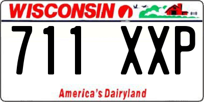 WI license plate 711XXP