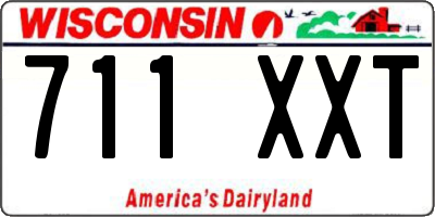 WI license plate 711XXT