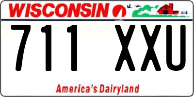 WI license plate 711XXU