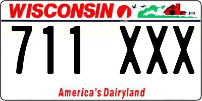 WI license plate 711XXX