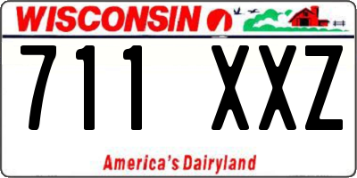 WI license plate 711XXZ