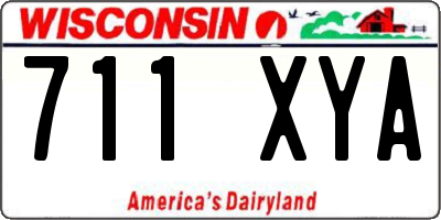 WI license plate 711XYA
