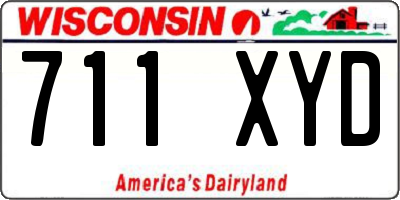 WI license plate 711XYD