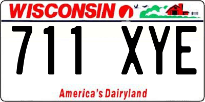 WI license plate 711XYE