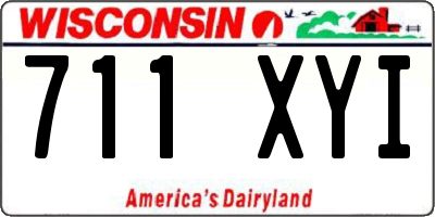 WI license plate 711XYI