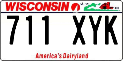 WI license plate 711XYK