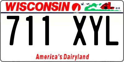 WI license plate 711XYL