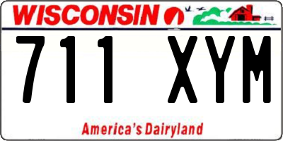 WI license plate 711XYM