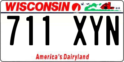 WI license plate 711XYN