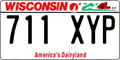 WI license plate 711XYP