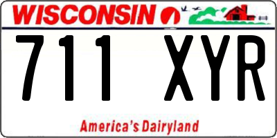 WI license plate 711XYR