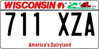WI license plate 711XZA