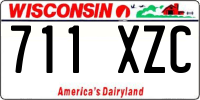 WI license plate 711XZC