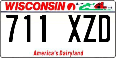 WI license plate 711XZD