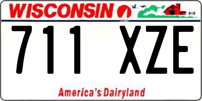 WI license plate 711XZE