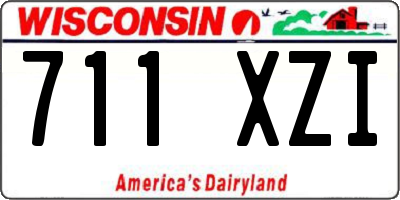 WI license plate 711XZI