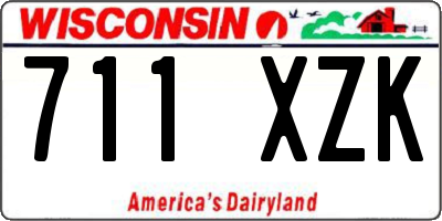 WI license plate 711XZK