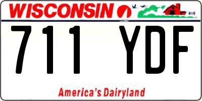 WI license plate 711YDF