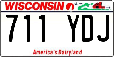 WI license plate 711YDJ