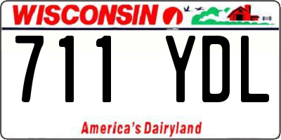 WI license plate 711YDL