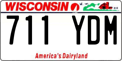 WI license plate 711YDM