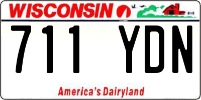 WI license plate 711YDN